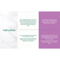 Printed instructions for using a green jade roller detailing its application and benefits in a gua sha gift set