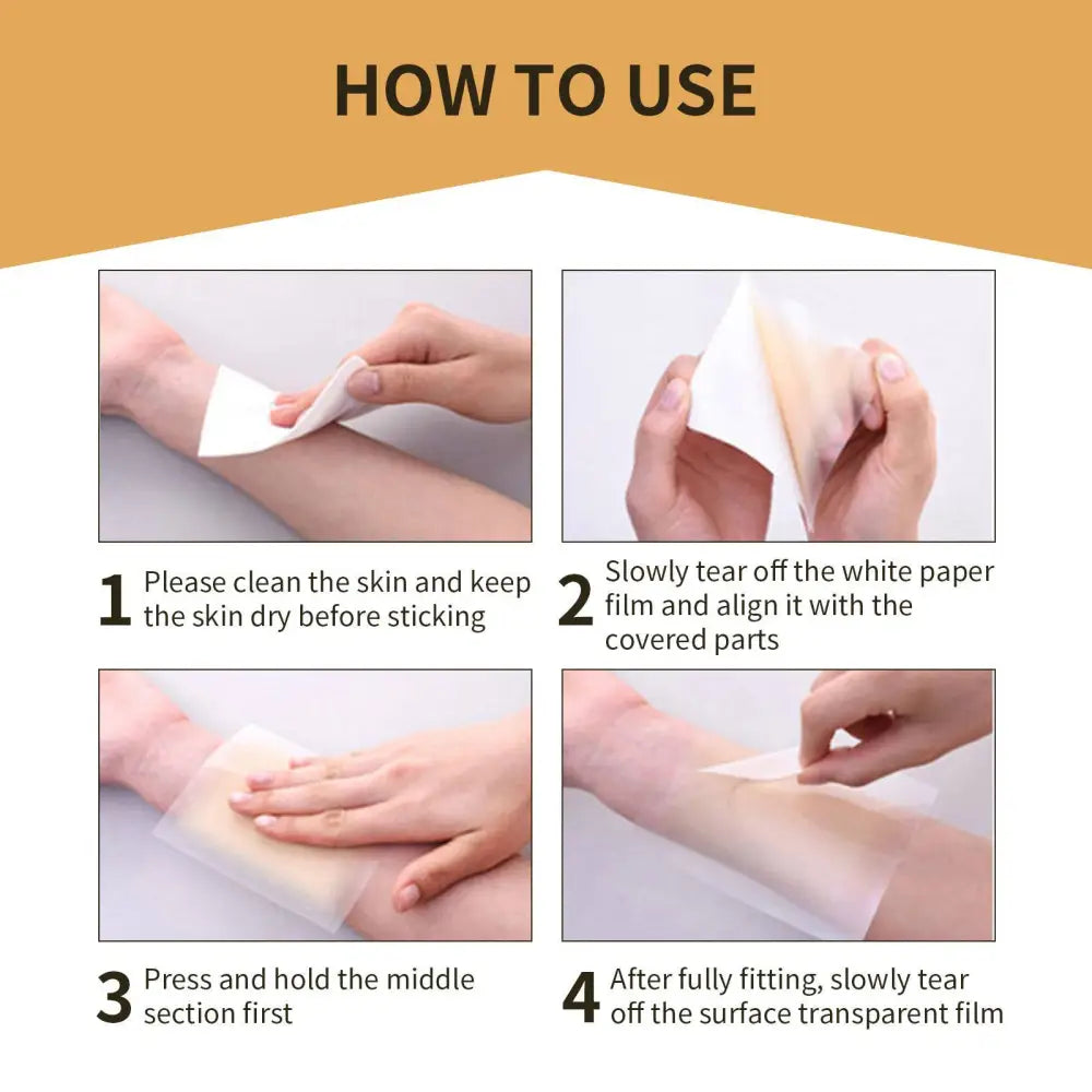 White paper film adhesive skin mask patch for skin application by jayswing invisible concealer