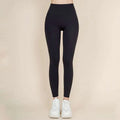 Black high waisted bow yoga pants in korean fashion high style with smooth stretchy fabric for nude sports yoga use