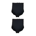 Black lace high waisted triangle seamless bodysuit made of smooth stretch fabric with seamless waist pants design