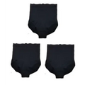 Black textured briefs of lace high waisted ladies triangle seamless bodysuit with seamless waist pants design