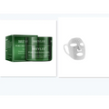 Green breylee pore refining gel jar with matching box and white intricate swirling lace electric facial massage mask