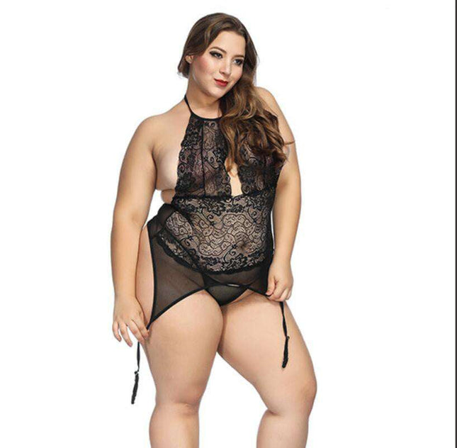 Lace plus size bodysuit - Royalessencelux
