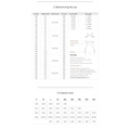 Detailed bra sizing chart for lace steel ring gold trim bra showing upper bust waist cup sizes and uk ranges for ring plus size
