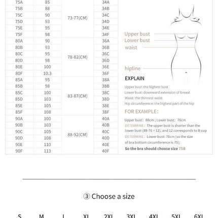 Lace Steel Ring Plus Size Women's Bra - Royalessencelux