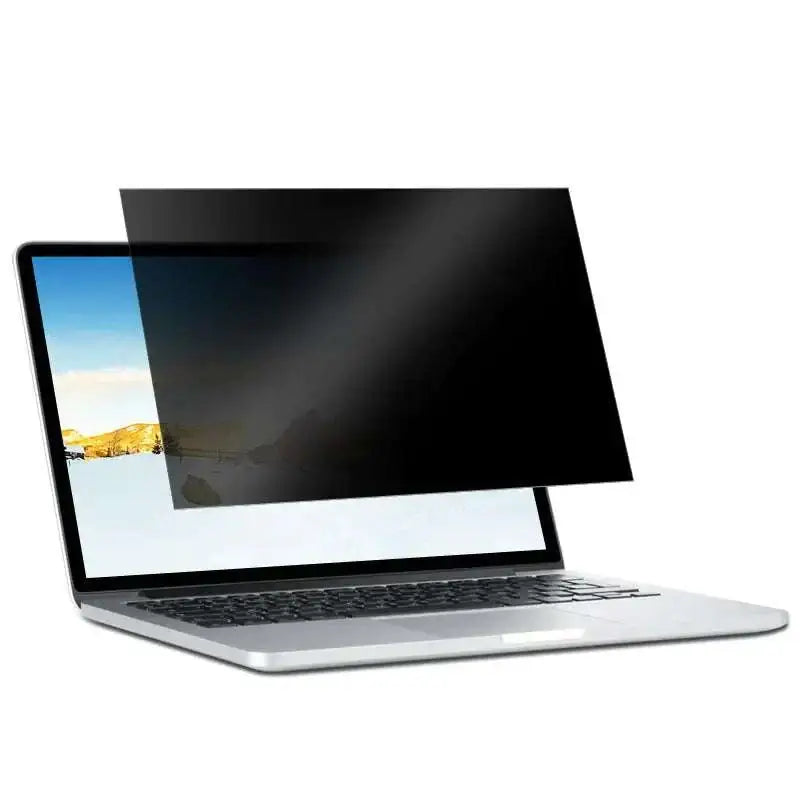 Black matte privacy screen protector with waterproof matte film for a silver laptop laptop privacy screen