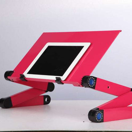 Laptop Table Stand With Adjustable Folding Ergonomic Design Stand Notebook Desk For Ultrabook Netbook Or Tablet With Mouse Pad - Royalessencelux