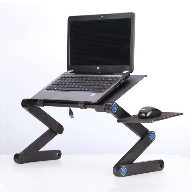Laptop Table Stand With Adjustable Folding Ergonomic Design Stand Notebook Desk For Ultrabook Netbook Or Tablet With Mouse Pad - Royalessencelux