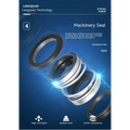 Stainless steel and black rubber machinery seal with double-layer design for teal-colored large flow agricultural industrial submersible pump