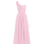 Lavender multi colored sleeveless maxi dress in delicate pink chiffon with slanted neck sleeveless and ruffled neckline detailing