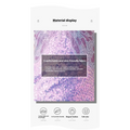 A lavender sequined evening mermaid gown in soft skin-friendly fabric with a delicate lavender and purple gradient