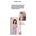 A shimmering lavender sequined evening mermaid gown with a sleek silhouette and a high slit