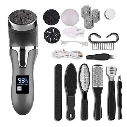 LCD Digital Display Electric Vacuum Cleaner Foot Scrubber Exfoliating Pedicure Beauty Supplies Gadgets - Royalessencelux