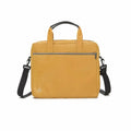 Mustard yellow nylon leader laptop bag with black handles and adjustable shoulder strap for professional use