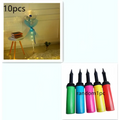 Colorful handheld balloon pump with black nozzle and textured grip for inflating luminous balloon rose bouquet transparent bobo ball