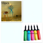 Colorful handheld balloon pump with black nozzle and textured grip for inflating luminous balloon rose bouquet transparent bobo ball