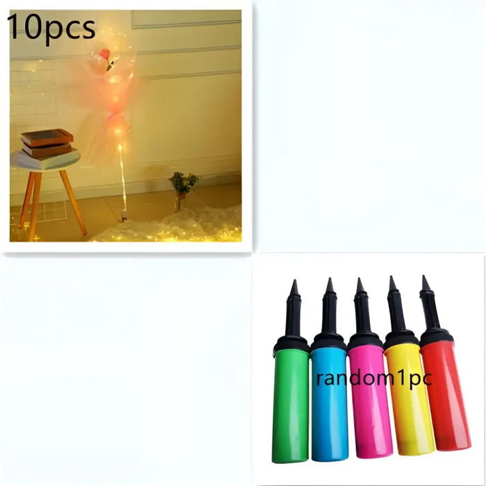 Pink10pcs And pump