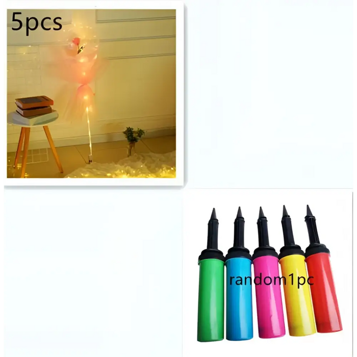 Pink5pcs And pump