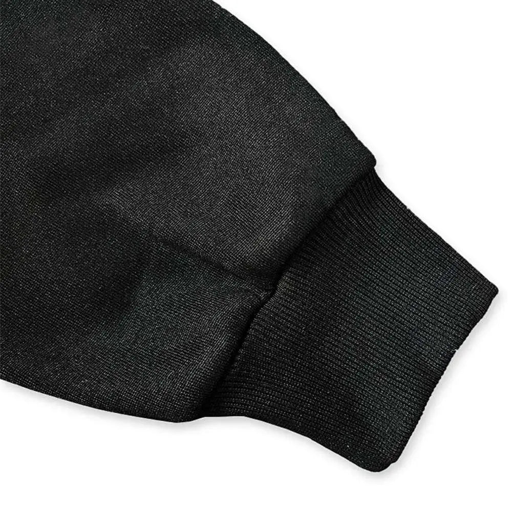 Black ribbed knit sleeve cuff on lion rose regular fit long sleeve sweatshirt in comfortable fabric
