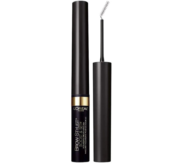 LOreal Paris Cosmetics Brow Stylist Boost and Set Brow Mascara Clear 0.1 Fluid Ounce - Royalessencelux
