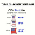 Luxurious soft faux fur throw pillow covers with american flag pattern in red white and blue for cushion covers