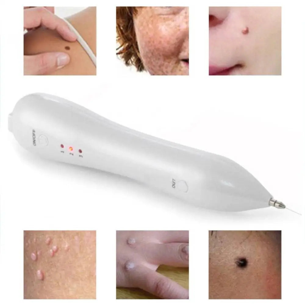 White ono luxury facial tool beauty pen with sleek tapered design illuminated indicator lights and usb cable included