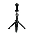 Black m070 bluetooth selfie stick with tripod base and phone mount for hands-free photography and remote control use