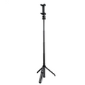Black m070 bluetooth selfie stick with extendable tripod base and phone mount for hands-free photography