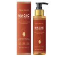 West month magic luxury body oil in a sleek amber glass bottle with gold accents and matching box for luxury body oil