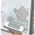 Silver and white magnetic double-sided wipe window squeegee with sleek modern design for efficient double-sided wipe cleaning