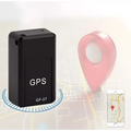 Black rectangular magnetic gf07 mini real time tracker gps device with gps and gf-07 printed on its front