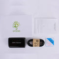 Black rectangular magnetic GPS tracker device with alarm function and high positioning accuracy for restricted area monitoring