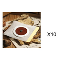 Magnetic slimming belly button patch with white mesh backing, brown center, white rim, and metallic disc core