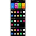 The smartphone screen shows colorful app icons with wifi 4g carplay for manual air conditioner ford focus system