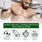 Gray hooded sweatshirt with white drawstrings worn over muscular man showcasing men’s chest care turmeric gynecomastia patches