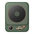 Olive green portable electric coffee warmer with rose gold rim heating insulation base desktop digital display for milk heating insulation