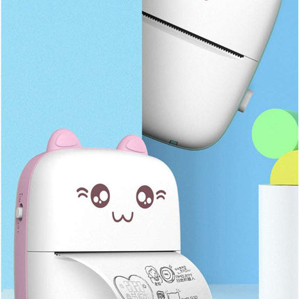 Mini Printer Portable Mini Bluetooth WiFi New Wrong Printer Mobile Phone Photo Title Note Hot Print Pocket Student Error Label Printer - Royalessencelux