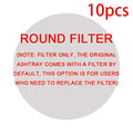 Ten round gray plastic filters for mint green smoke removal air purification ashtray enhancing smoke removal air quality