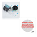 Mint green air purification ashtray with black rim and central opening for effective smoke removal air filtration