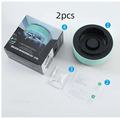 Mint green circular air purification ashtray with black center and rim designed for effective smoke removal air