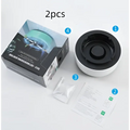 Black and white circular air purification ashtray with sleek modern design for green smoke removal air