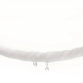 White twisted rope with clear water droplets hanging from its end near modern household baby wet wipes heater with digital display