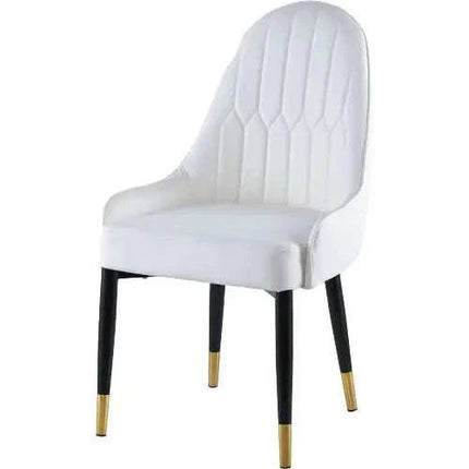 Modern Leather Dining Chair 2 - piece Set, Upholstered Dining Chair With Black Plastic Tube Plug On Legs ,Unavailable Platforms - Temu - Royalessencelux