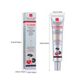 Silver tube of moisturizing correcting cc cream with black and red lotus design for natural radiance and centella asiatica benefits