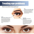 A close-up of a human eye with brown irises highlighting moisturizing cream lifting fine lines repair benefits