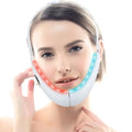 White multifunctional facial lifting led face beauty instrument with red and blue light strips for thinning face beauty