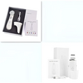 White multifunctional skin rejuvenation care instrument with sleek ergonomic design and metallic accents for effective skin rejuvenation