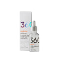 Clear glass bottle of ouheo neck firming anti-wrinkle whitening serum 30ml with white dropper cap and minimalist label