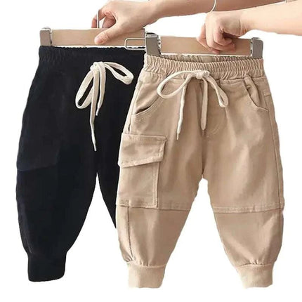 New Cotton Cargo Pants for Boys - Casual Sport Trousers - Royalessencelux