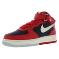 Nike air force 1 mid 07 lv8 unisex shoes size 7.5 in red and black with white swoosh and cream sole